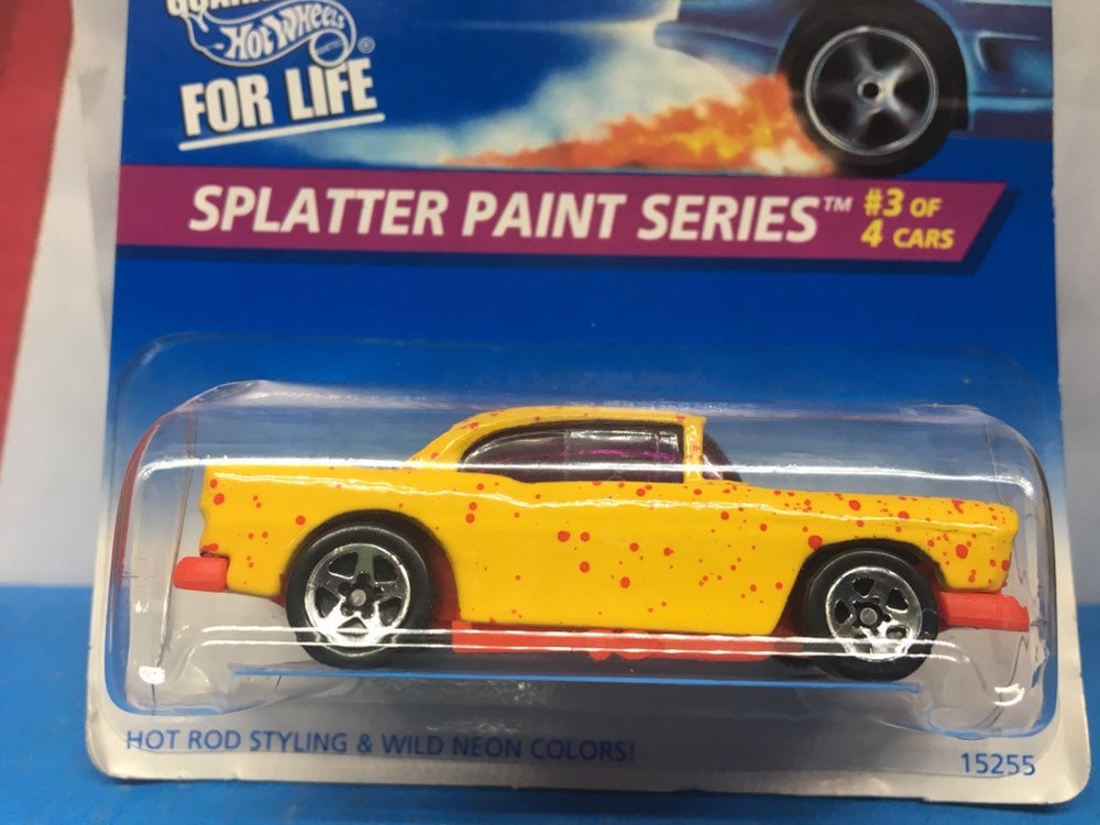 Classic Collectible Hot Wheels: Collector #410 1957 Chevy Splatter Paint With Pro Tech Case
