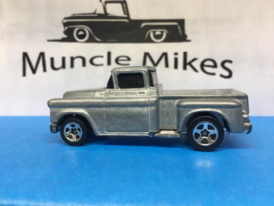 Custom Hot Wheels 56 Chevy Truck Bare Metal