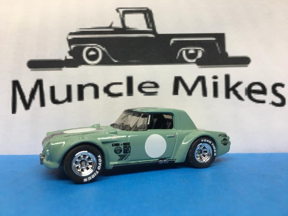 Custom Hot Wheels Datsun Fairlady 2000 Rubber Tires Real Rider Style