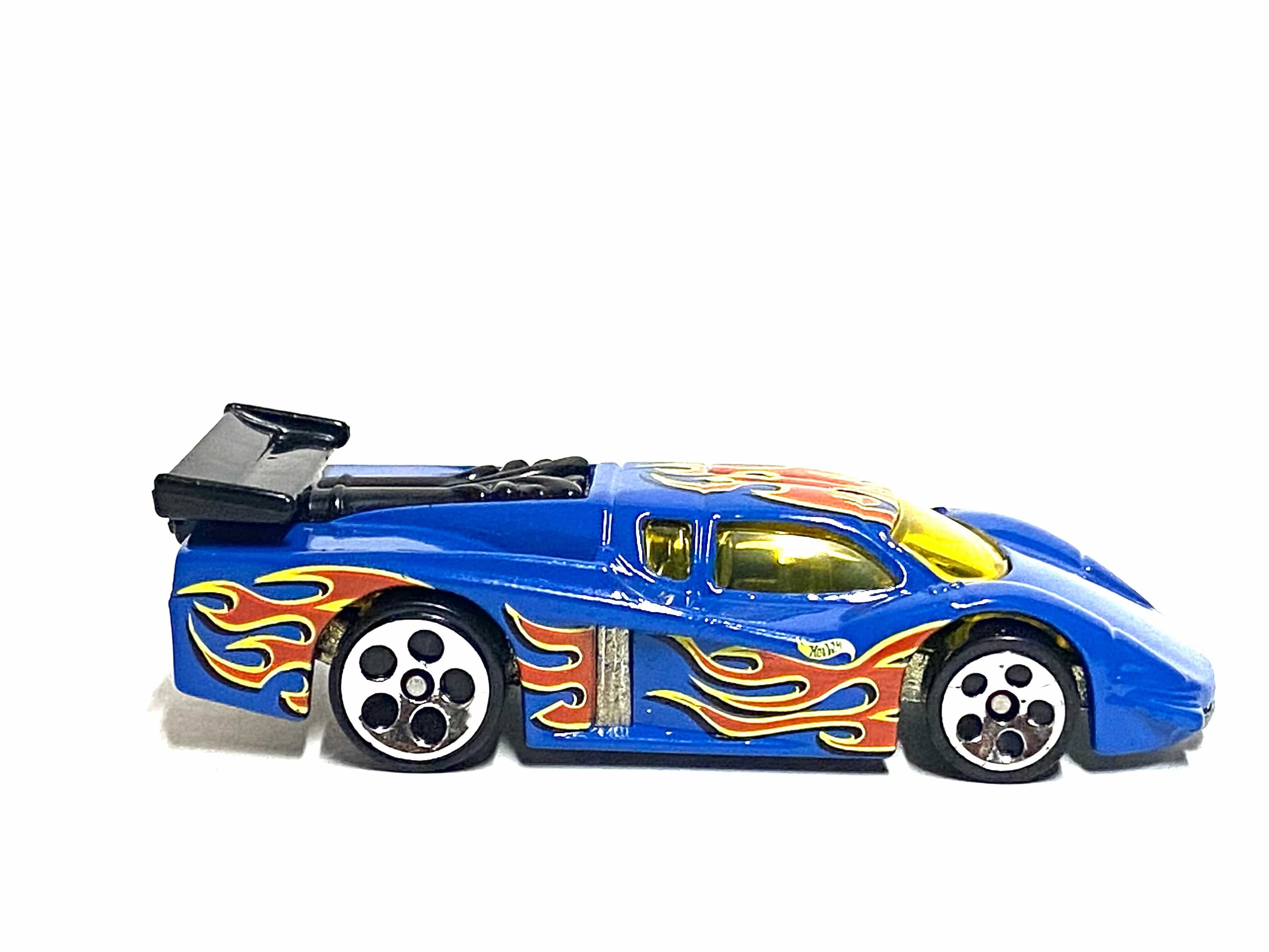 Loose Hot Wheels GT Racer Race Car Blue With Flames Etsy Hong Kong