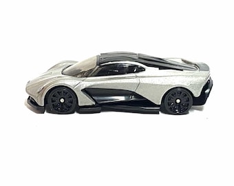Loose Hot Wheels - Aston Martin Valhalla - Silver and Black