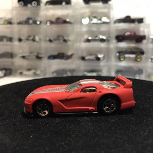 Custom Hot Wheels Dodge Viper Gts-r Custom Flat Red