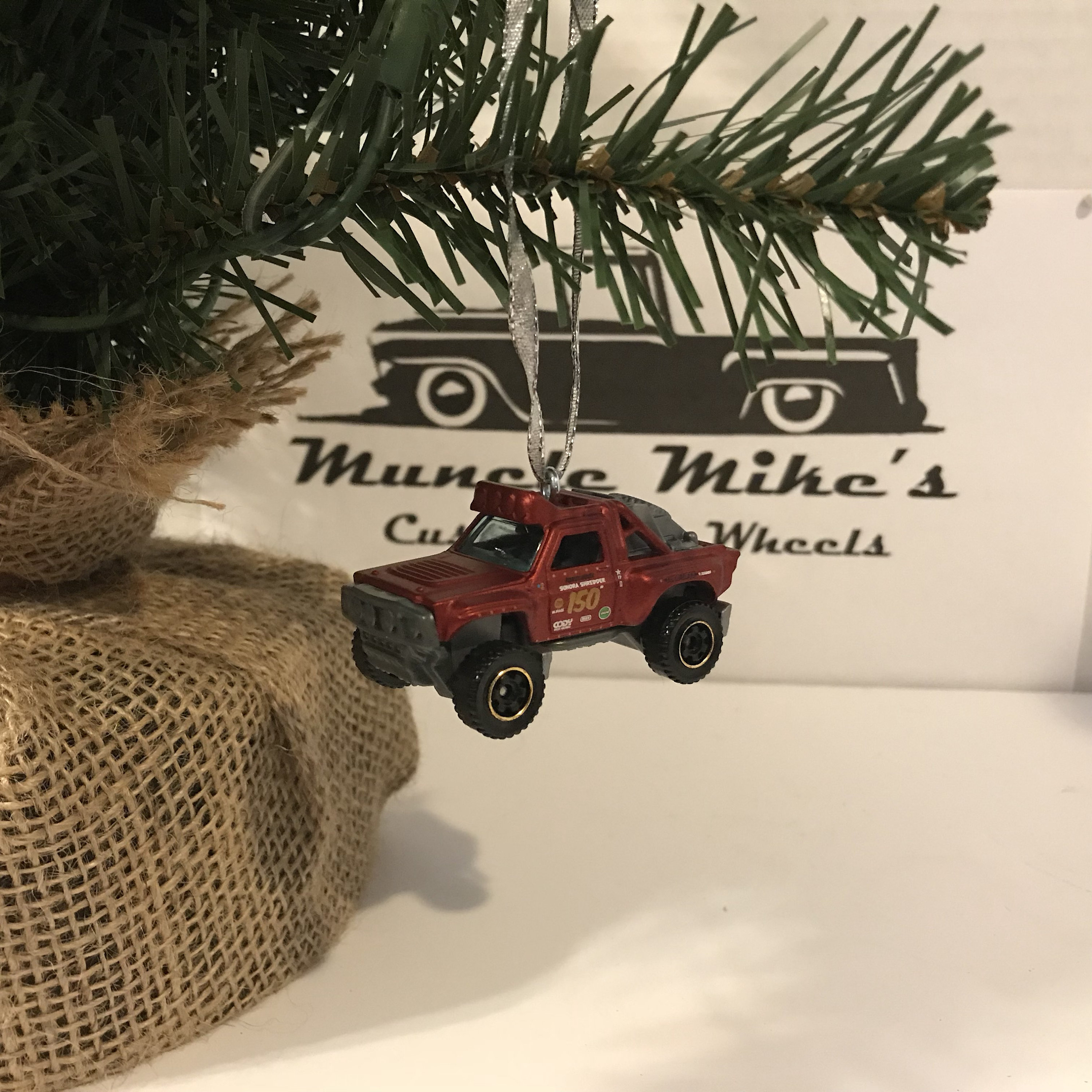 Hot Wheels Christmas Ornament One Custom Matchbox Sonora Shredder offroad tough truck stadium truck Christmas Ornament Free Shipping!