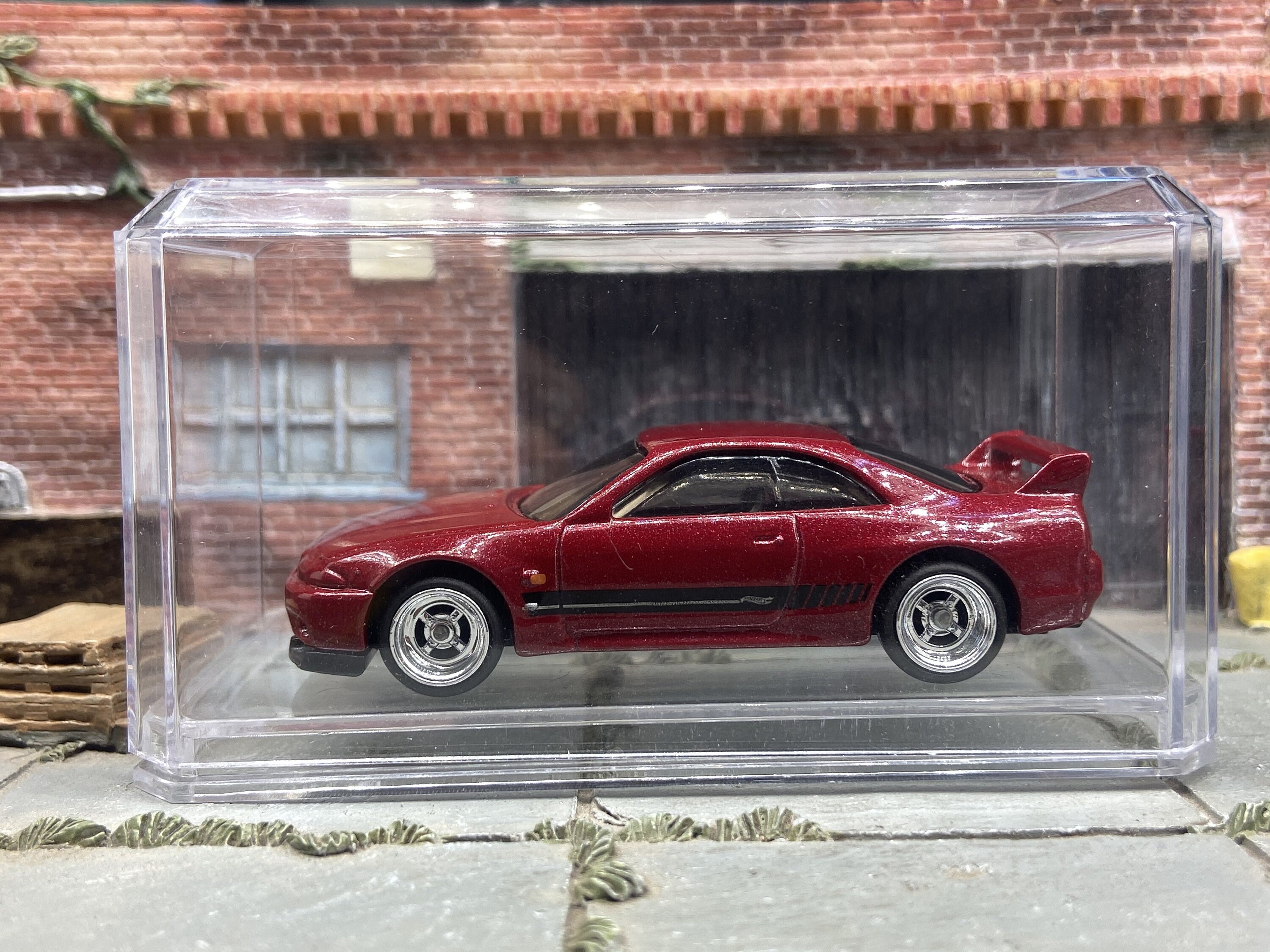 Custom Hot Wheels Nissan Skyline Gt R R33 In Burgundy With Etsy