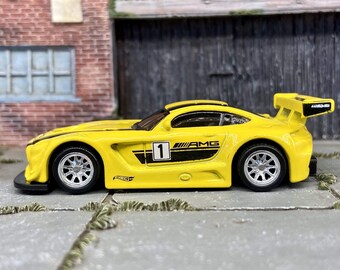 Custom Hot Wheels 2016 Mercedes AMG GT3 BBS Racing Wheels Rubber Tires