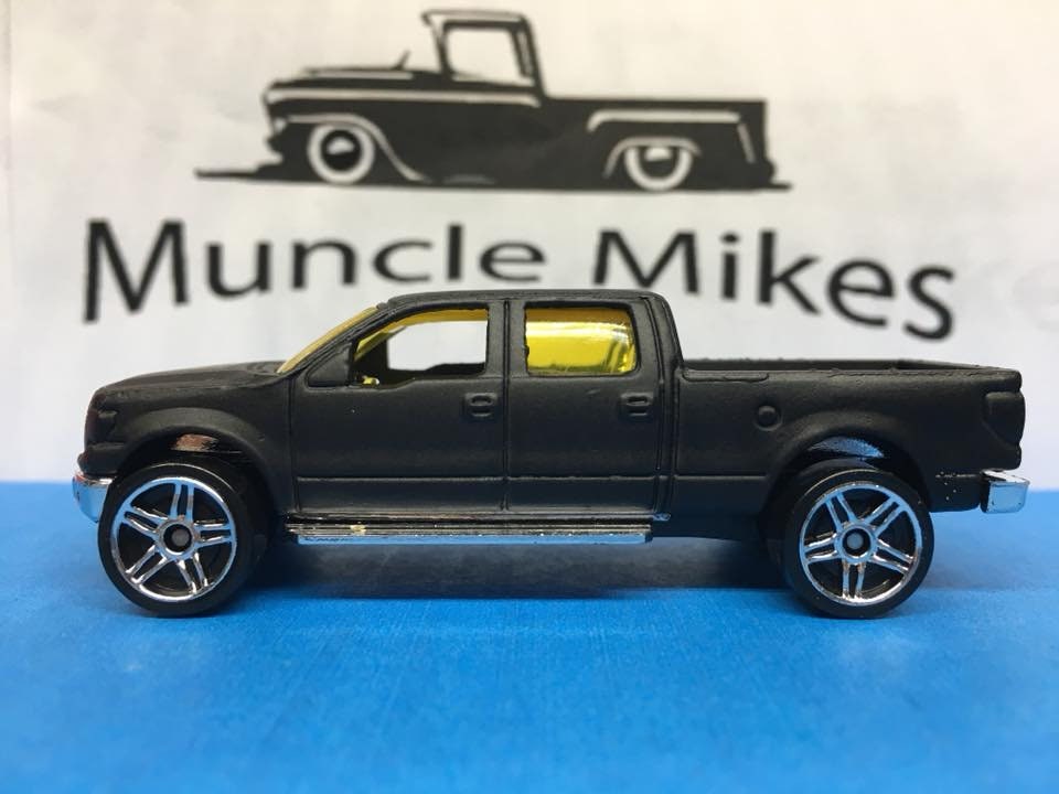 Custom Hot Wheels 2009 Ford F150 Flat Black