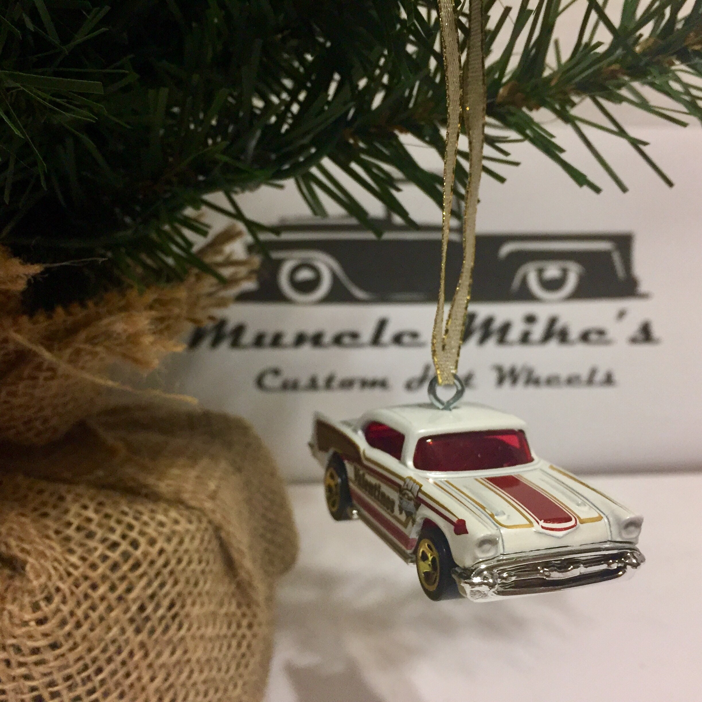 Hot Wheels Christmas Ornament Custom 57 Chevy