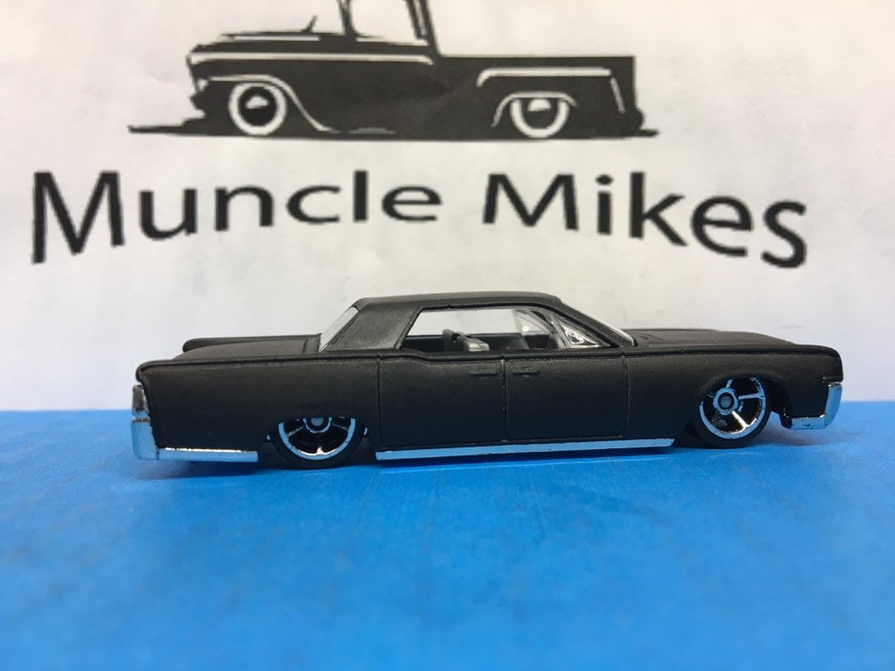 Custom Hot Wheels 64 Lincoln Continental Flat Black