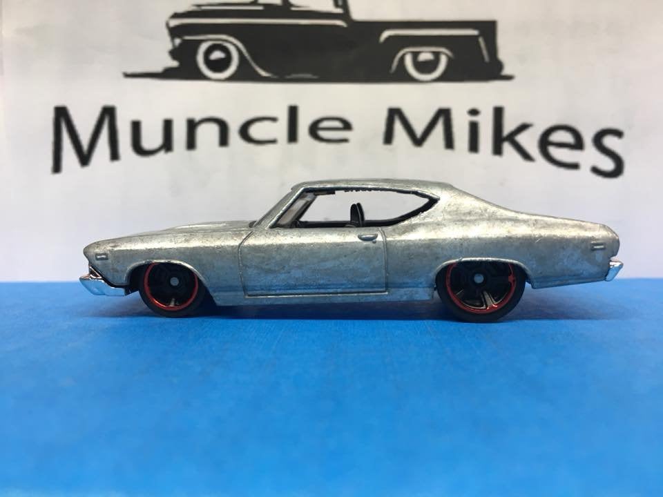 Custom Hot Wheels 69 Chevelle SS 396 Bare Metal