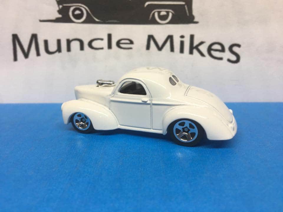 Custom Hot Wheels 41 Willys Custom Painted Triple White