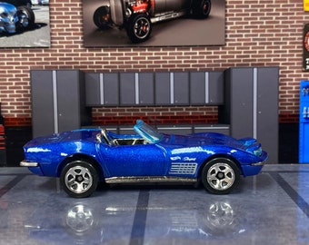 Loose Hot Wheels - 1972 Chevy Corvette Stingray - Blue