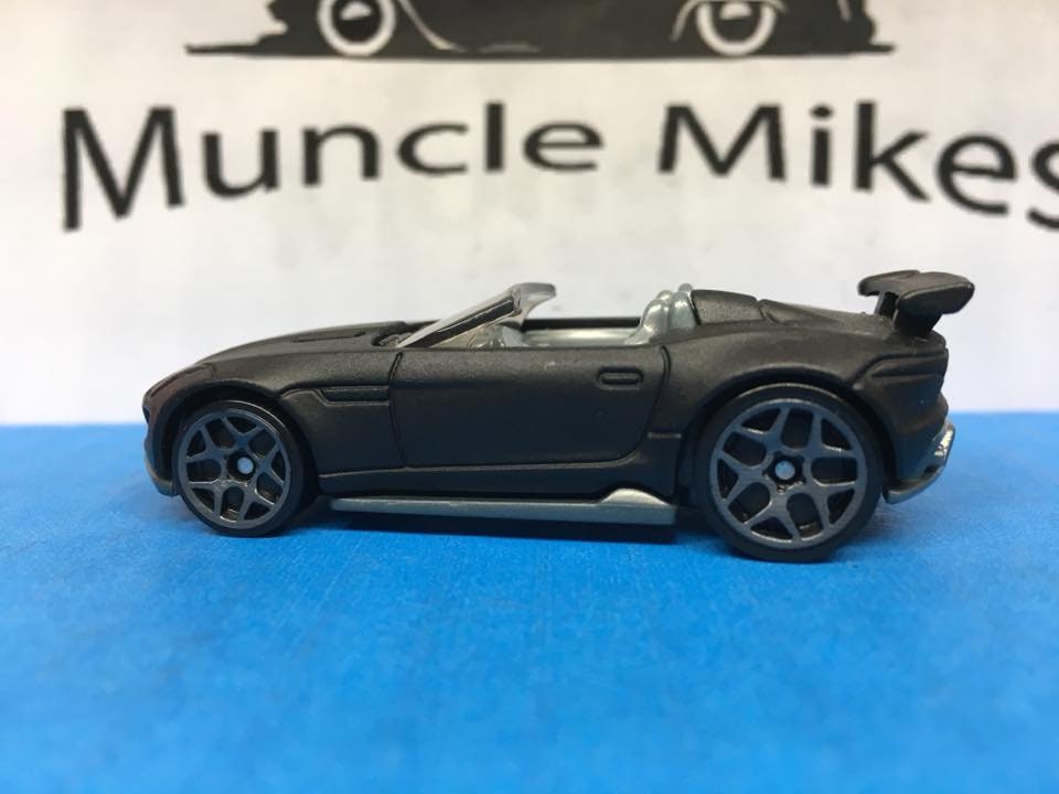 Custom Hot Wheels 15 Jaguar F-type Project 7 Flat Black