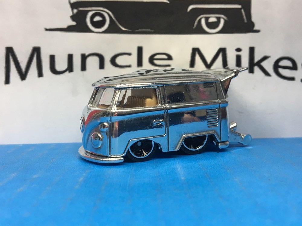 Custom Hot Wheels Surf's Up Kool Kombi: POLISHED With Display Case, Cake Topper, Keychain, Zipper Pull, Ornament - Buyer Choice