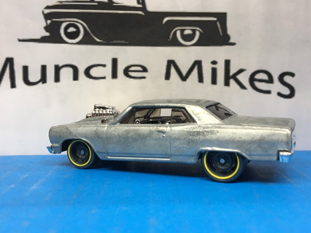 Custom Hot Wheels 1964 Chevy Chevelle SS Muscle Car Hot Rod BARE METAL