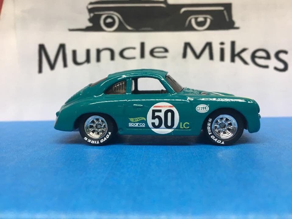 Custom Hot Wheels Porsche 356a Outlaw Rubber Tires Real Rider Style