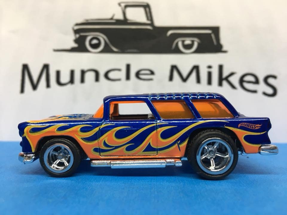 Custom Hot Wheels Chevy Nomad Rubber Tires Real Rider Style