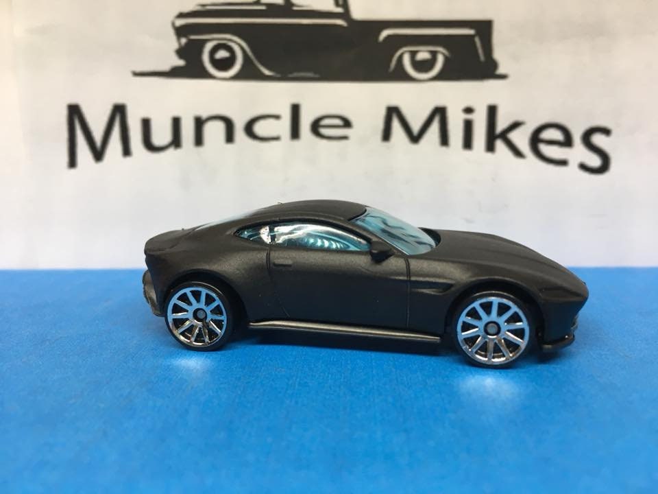 Custom Hot Wheels 007 Aston Martin Db10 Flat Black Free Shipping!