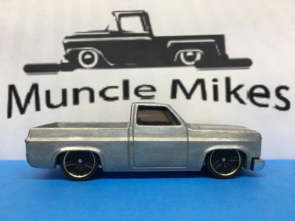 Custom Hot Wheels 1983 Chevy Silverado Bare Metal Free Shipping!