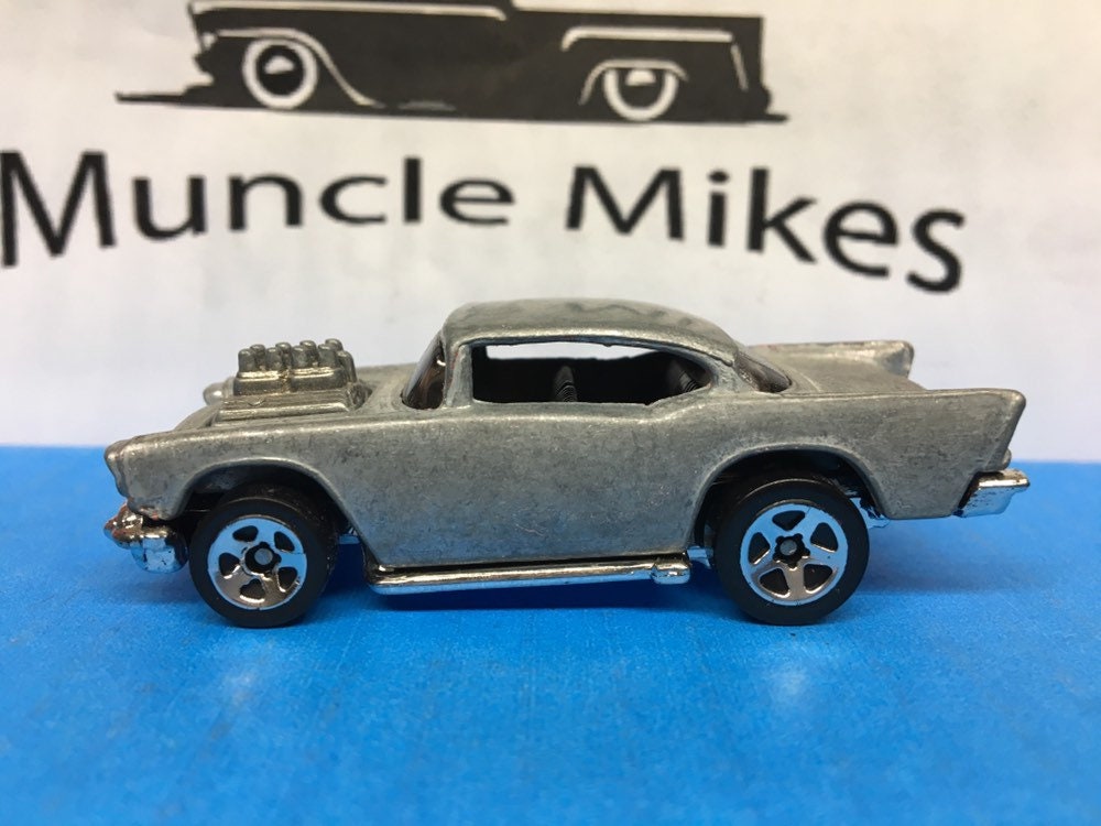 Custom Hot Wheels 57 Chevy Belair BARE METAL