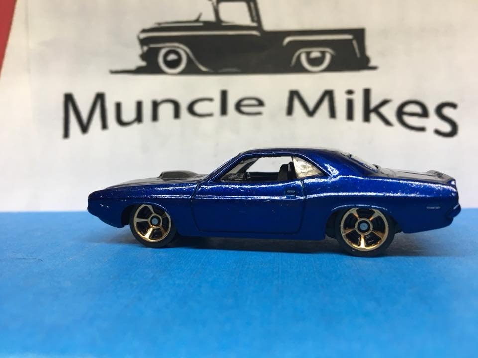 Custom Hot Wheels 70 Challenger Custom Painted Royal Blue