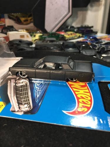 Custom Hot Wheels 64 Lincoln Continental Flat Black