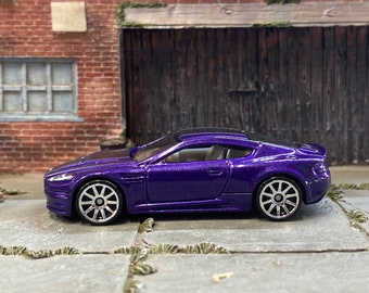 Loose Hot Wheels Aston Martin DBS Purple, White and Black