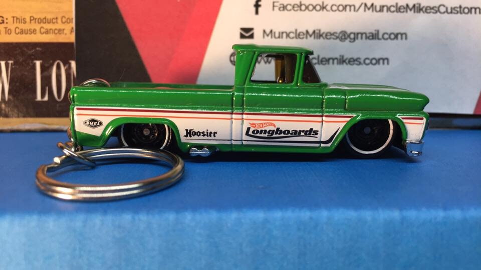 Custom Hot Wheels 62 Chevy Keychain