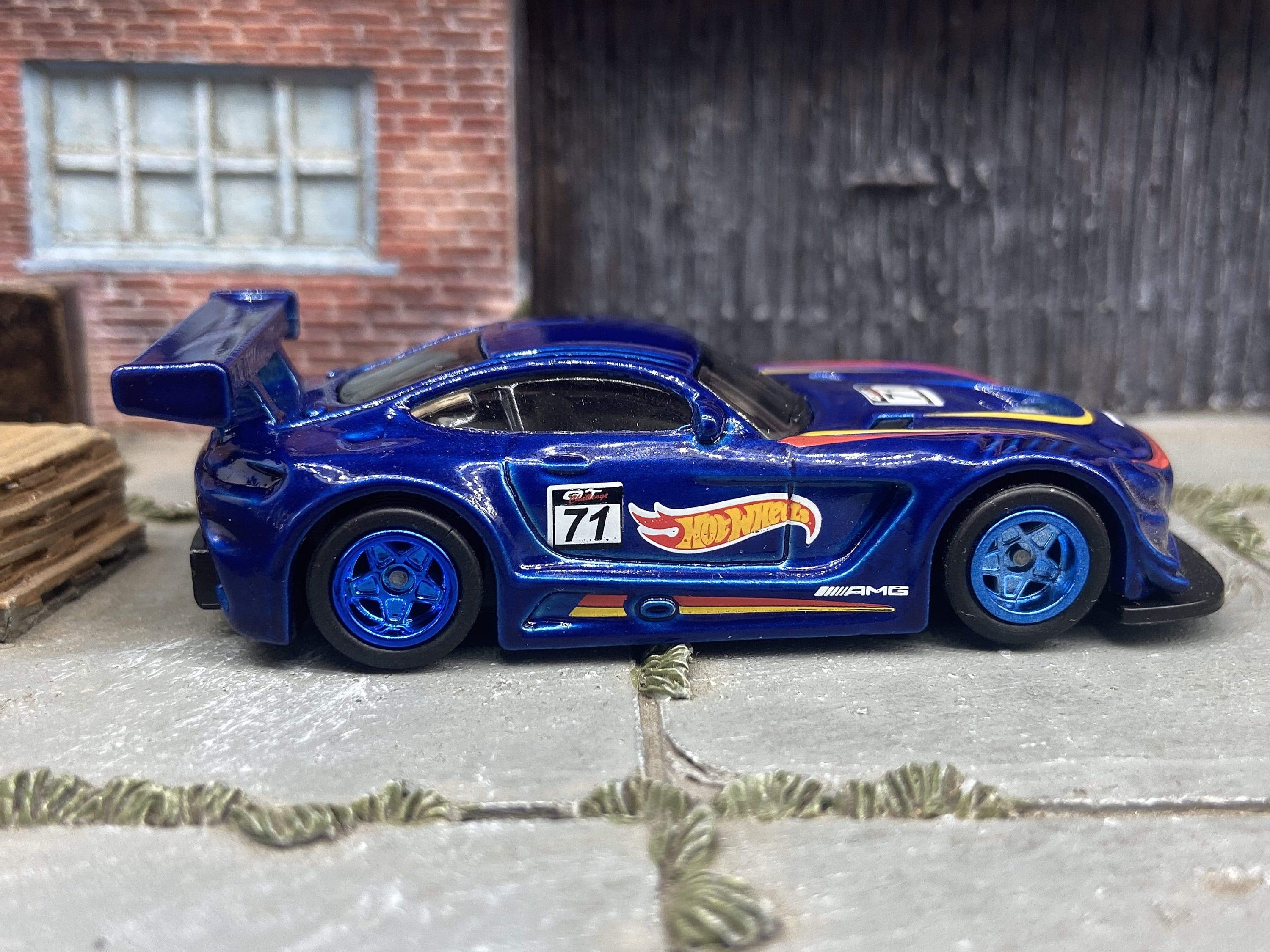 Custom Hot Wheels 2016 Mercedes AMG GT3 Dressed in Racing Livery With Blue 5 Star Racing Wheels With Rubber Tires Etsy UK