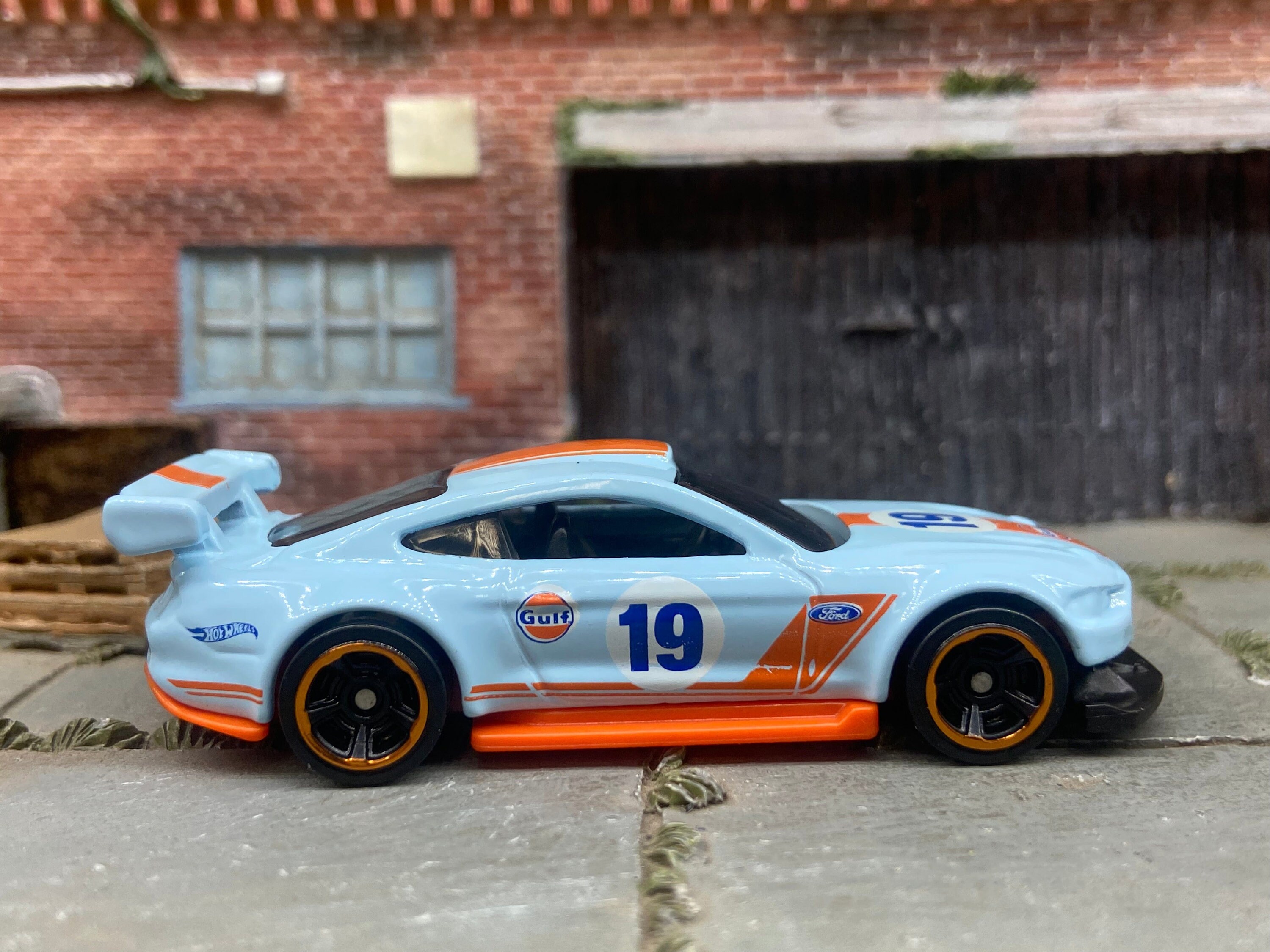 Loose Hot Wheels 2018 Custom Ford Mustang GT Race Car Blue GULF Livery Etsy UK
