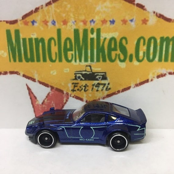 hot wheels custom datsun 240z blue