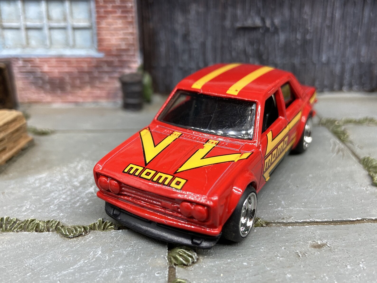 Custom Hot Wheels 1971 Datsun Bluebird 510 In Red Momo With 4 | Etsy