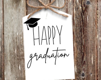 Happy Graduation Gift Tag, Graduation Gift Tag, Graduate gift tag, School Treat Bags, DIGITAL INSTANT DOWNLOAD