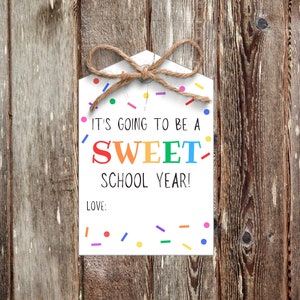 Het wordt een lief schooljaar cadeau-tag-terug naar school leraar cadeaukaart-eerste dag van school leraar cadeau, INSTANT Digitale Download