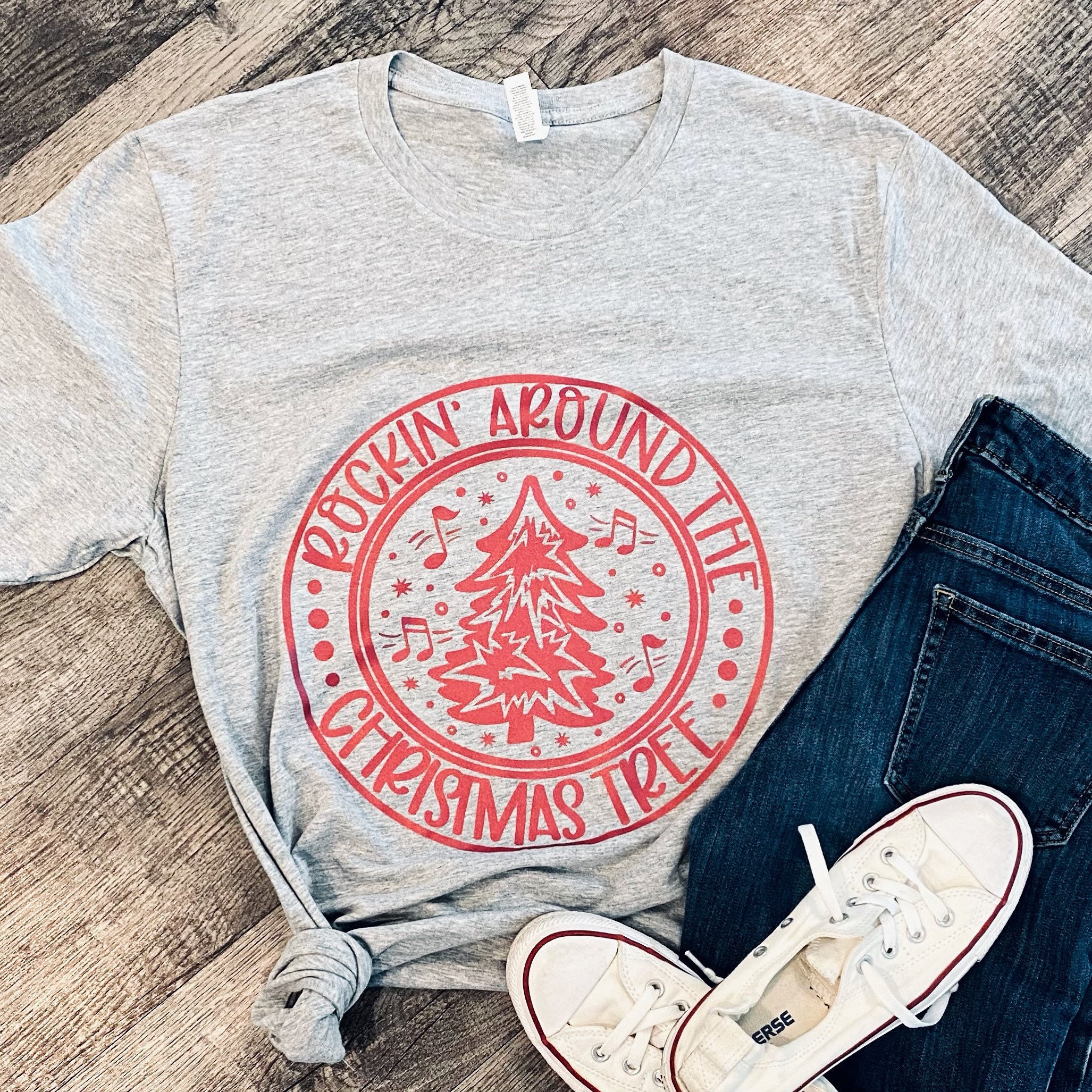 Rockin Around The Christmas Tree Christmas Shirt | Etsy