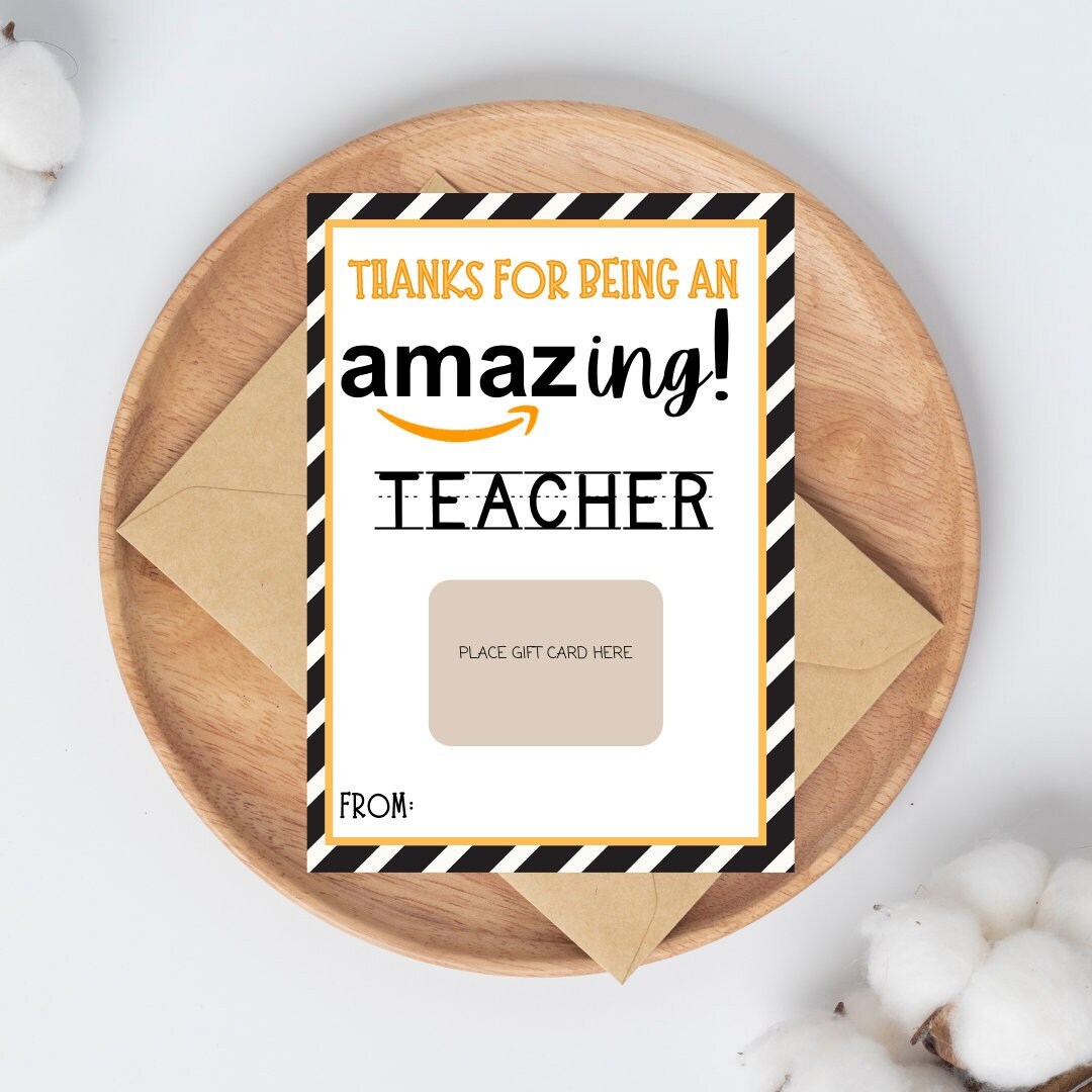 Amazon Teacher Gift Cardback to School Meet the Teacher Etsy