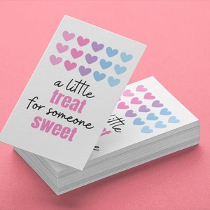 Een kleine traktatie voor iemand sweet-valentines day tag-gift tag- SVG, PNG, JPEG Digital Download