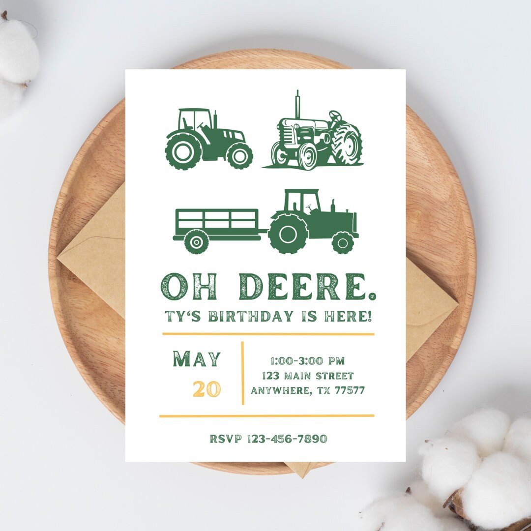 oh-deere-tractor-birthday-invitation-tractor-party-invitation-boy-birthday-invitation-farm-birthday-editable-etsy