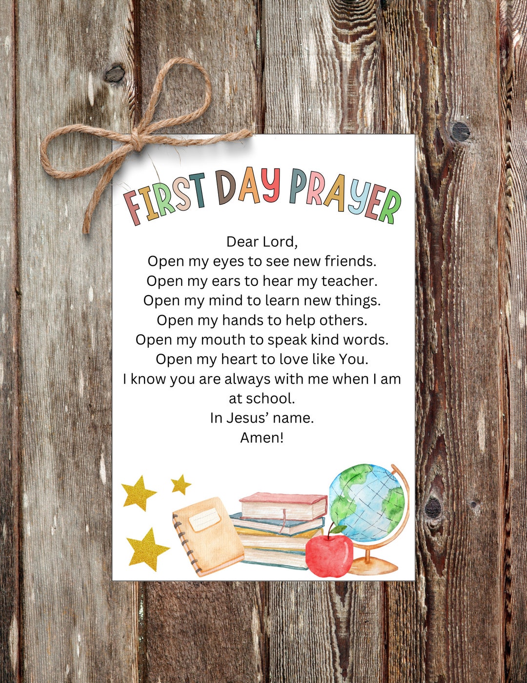 parents prayer for first day of school