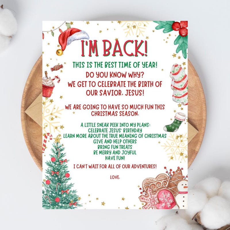 Elf Letter 2025 Etsy