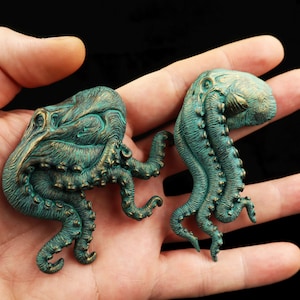 Cthulhu Myth magnets ver2 collection of 2 . H.P.Lovecraft handmade collectible magnets