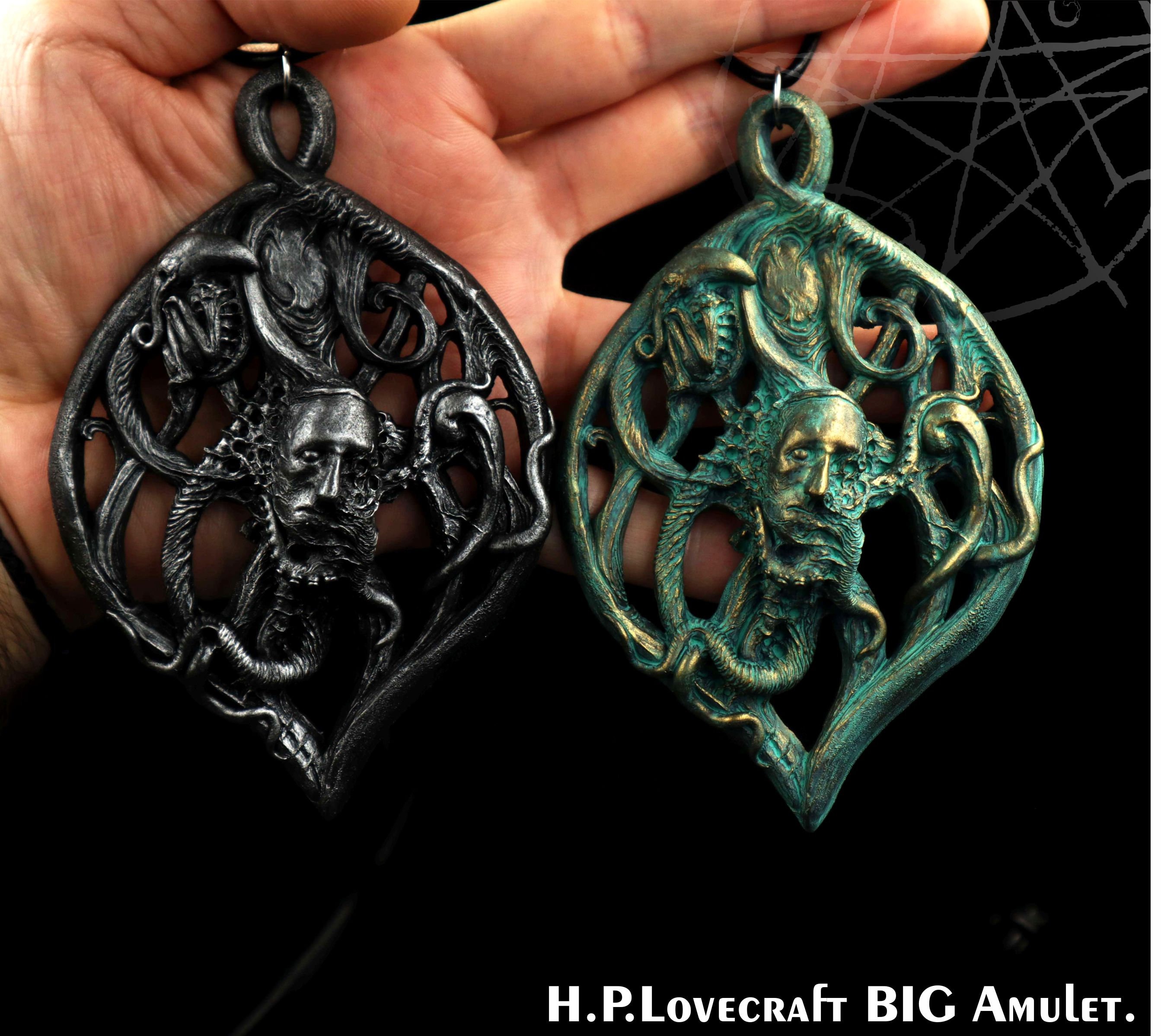 H.p.lovecraft Big Amulet,handmade Necklace - Etsy
