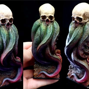 Cthulhu mini-scullbuste 12,5 cm beperkt geschilderd ver.H.P.lovecraft-beeldhouwwerk