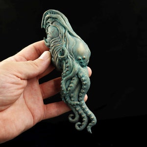 Cthulhu Mythos-magneet 17,5 cm. Handgemaakte cthulhu-magneet voor verzamelaars
