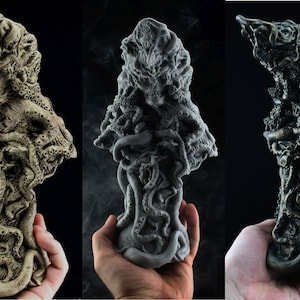 Cthuhu Mythos bust .H.P.lovecraft handmade sculpture