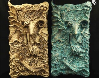 The lord of the woods  . H.P.Lovecraft handmade collectible wallplaque