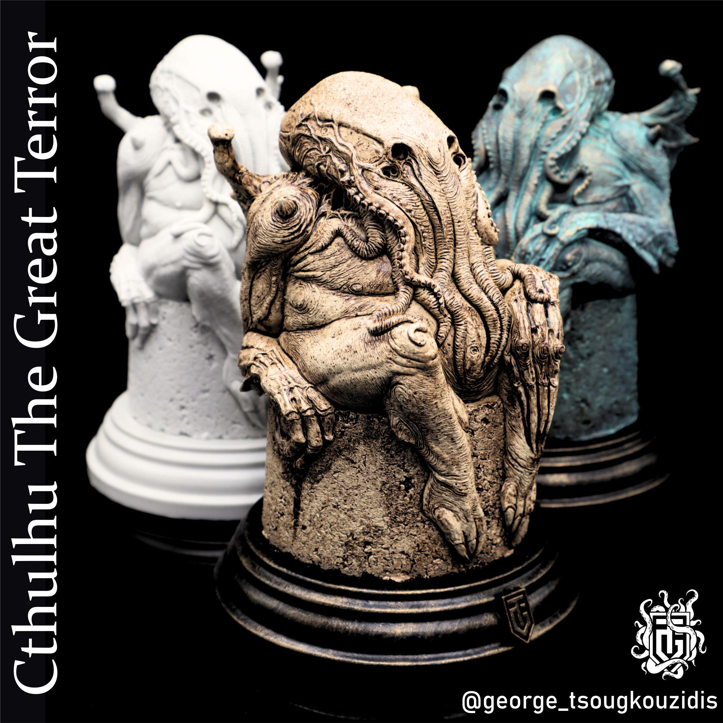 Handmade Cthulhu Resin Statue: H.P. Lovecraft Collectible - Etsy