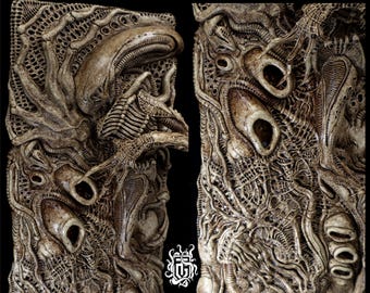 Alien Xenomorph Collectible Wall Plaque. Handmade Sculpture - Etsy