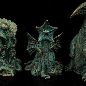 At the Mountains of Madness Bundle pack of 3 figures . H.P.Lovecraft handmade collectible figures