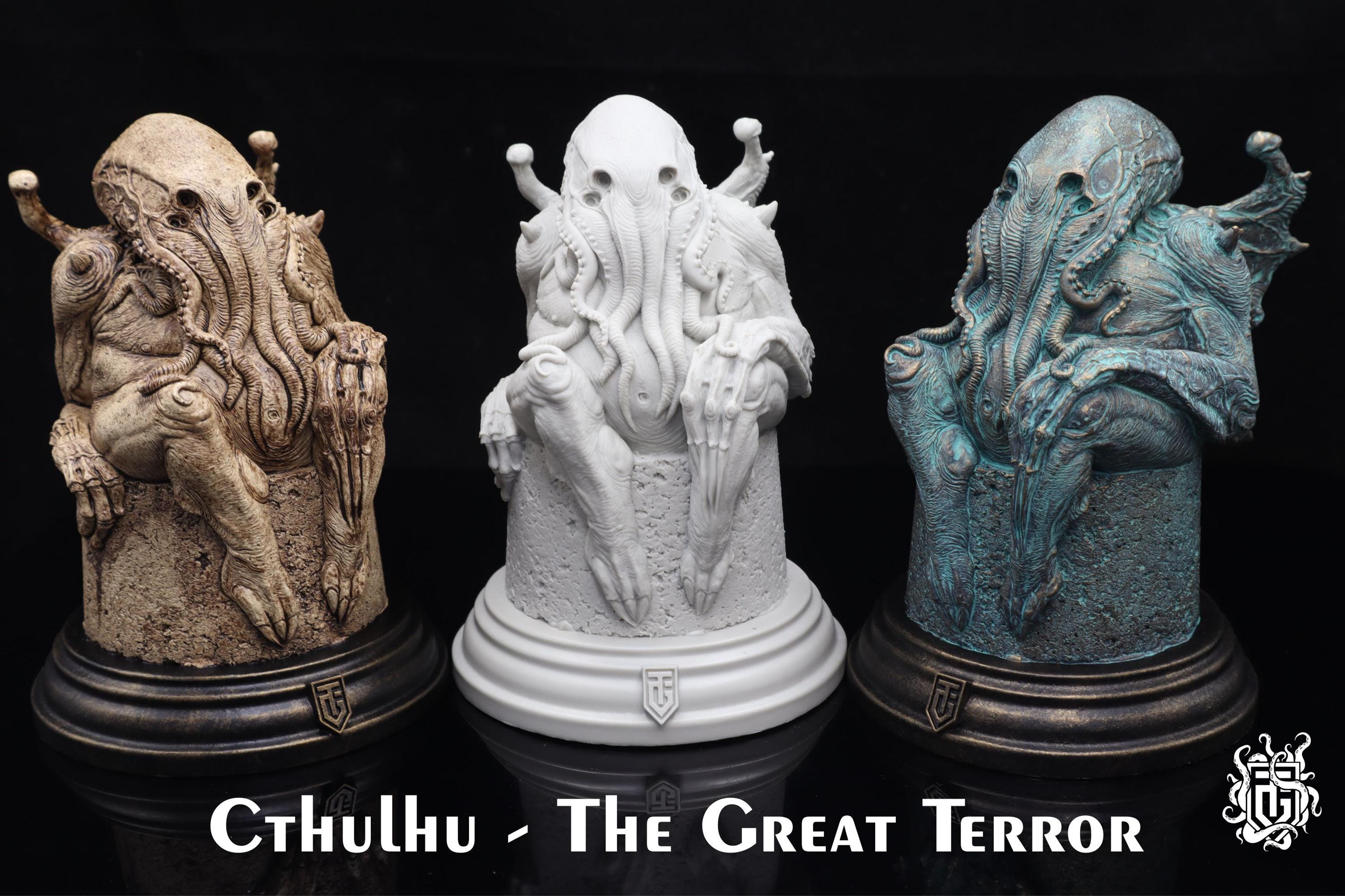 Cthulhu the Great Terror: H.P. Lovecraft Collectible - Etsy