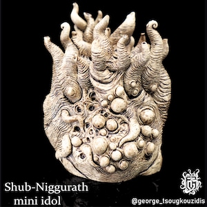 Shub-Niggurath mini idol. H.P.Lovecraft handmade collectible figures